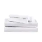Sheets Cotton Flannel Bedding Set Brushed Extra Softness Cozy Home Decor White Q