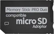 RGEEK PSP Memory Stick Adapter, Micro SD to Memory Stick PRO Duo Cards for Sony PlayStation Portable, Camera, Handycam
