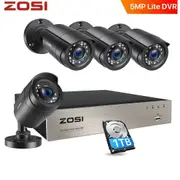 ZOSI 1T 8CH Firm Shell 1080P 3000TVL Home CCTV Security Camera System TVI System