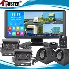 10.36" Car Monitor IPS AHD Touch DVR 4CH 1080P Camera for truck trailer Reverse