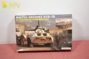 Dragon United Nations Btr-70 W/Ukrainian Peacekeepers Model 1/35 (Package Wear)
