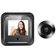 1Set 2.4 Inch 120° Digital Door Viewer Camera Security Monitor Black B1O11586