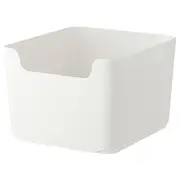 PLUGGIS waste sorting bin, white, 14 l