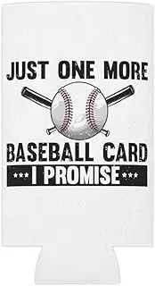 Beer Can Cooler Sleeve Humorous Field Sports Enthusiast Softball Bat Pitcher Fan Novelty Building Outfielder Baseman Backstop Lover Slim Can