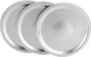 24PCS Stainless Steel Regular Wide Mouth Jar Sealing Covers Split‑Type Lids Canning Accessories (70mm)