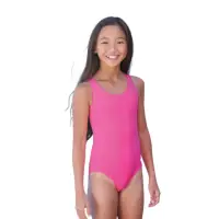 在飛比找momo購物網優惠-【Zoggs】少女素色連身運動競技泳衣(泡湯/溫泉/游泳/衝