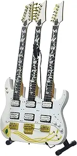 Steve Vai Signature Ibanez JEM Triple-Neck W/Seeing Eye Pyramid On Finish Mini Guitar Replica Collectible
