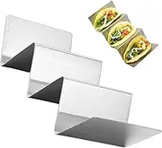Taco Holder - Taco Stand Rack | Stainless Steel Taco Stand, Dishwasher Safe Taco Holder, Non-Slip Metal Baking Tool, Gathering Serving Dish For Buffets Restaurants Buffets Tortillas Pancakes