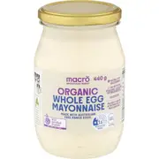 Macro Organic Whole Egg Mayonnaise 440g