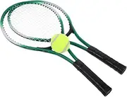 SUPVOX 1 Set 's Tennis Racket Tennis Balls Badminton Rackets Racquetball Rackets Sports Racket with Balls Racquet Badminton Game Tool Racket Blue Ferroalloy