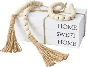 Decorative Books for Home Decor, White Faux Sweet