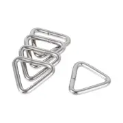 Metal Triangle Ring Buckle 0.63"(16mm) Inner Width for Strap Craft DIY 10pcs