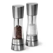 COLE & MASON Derwent Salt and Pepper Grinder Set - Stainless Steel Mills Incl...