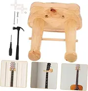 ERINGOGO 1 Set Folk Guitar Wall Mount Hook Wooden Guitar Hanger Holder Easy Installation Space Saving Durable Design for Home Display