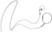 Generic Bird Chain Collar Black Bell Sleeve Bird Bell Steel Parrot Bell Collar Bird Leg Bands Steel Bell Collar Leash for Conure Bird Steel Neck Bell Collar Collars Silver Stainless Steel