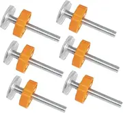 Toyvian 6Pcs Gate Replacement Parts Durable Threaded Spindle Rods for Pressure Mounted Safety Gates Easy to Install and Pet Barriers