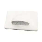 G.E.P Bull Nose Wall Plate Cable Management Outlet Plate - White