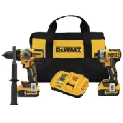 DEWALT DCK2100P2 20V MAX BL 1/2" Hammer Drill Driver & 1/4" Impact Driver New
