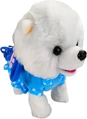 CIYODO Electric Toys Musical Dog Plush Toy Girl Puppy Toy Plush Electric Dog Soft Toys for Toys for Plush Toys for Plush Dog Toy Remote Control Toys Plastic Blue