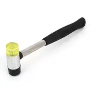 25.5cm Rubber Coated Grip Replaceable Double Head Metal Hammer