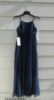 Azazie Bridesmaid Astrid AZ375363 Dark Navy Dress Custom Size - New