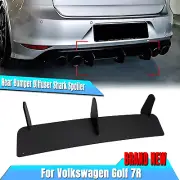 Rear Bumper Diffuser Shark Spoiler Lip For Volkswagen Golf 7 MK7 R Rline 2014-17 (for: Volkswagen)