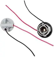 2 Pcs Plastic Bulb Socket Lamp Extension Holder Connector,LED 1156 Bulb Socket Holder, Waterproof Car Turn Signal Tail Stop Rear Brake Light Base Automotive Replacement Electrical Accessories