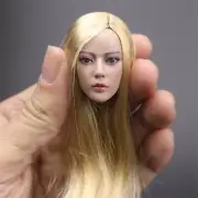 1/6 Female Blonde Little Loly Girl Head Carved F 12''TBLeague Suntan Body Figure