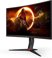 AOC Gaming C32G2ZE - 32 Inch FHD Curved Monitor, 240Hz, 1 ms MPRT, VA AMD FreeSync Premium, Low Input Lag (1920x1080@ 240Hz, 300 cd/m², HDMI/DP)