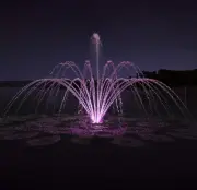Hqua FS01 Floating Pond Fountain W/ Color Changing Light Kit 1/2HP 13,000GPH