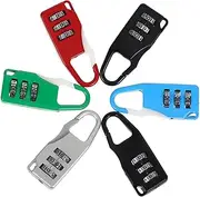 ORFOFE 6 Pack Suitcase Padlocks Luggage Locks for Travel Combination Locks Keys Theft Travel Padlocks