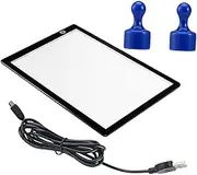 Beatifufu Tracing Light Box Board Led A4 Ruler Matte Surface USB Cable 2 Magnets