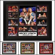 Becky Lynch Signed Framed Limited Edition Memorabilia V1 - Multiple Variations