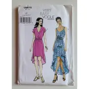 Vogue Patterns V8870 Very Easy Dress Womens LRG-XXL UNCUT