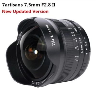 7artisans 7.5mm F2.8 II APS-C Wide Angle Fisheye Lens for Nikon Z Mount Camera