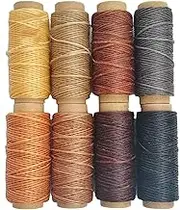 264 Yards 150D Leather Sewing Waxed Thread Cord for Leather Craft DIY 1mm Diameter8 Colors Thread CordEach of 33 Yards