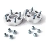 2pcs 1.25" Golf Cart Wheel Spacers (4x4" 4x101.6) M12x1.25 Studs for Yamaha YAM