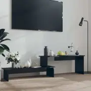 NNEVL TV Cabinet High Gloss Black 180x30x43 cm Chipboard