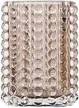 Zoe Hobnail Vase Large — Sophisticated Smoke Color — by Alice Lane Home Collection — Classic Vase, Adorned with Distinctive Raised Dots — for Kitchen, Living Room and Special Occasions