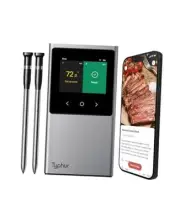 Sync WiFi Wireless Meat Thermometer Digital, Smart Base, LCD Display, 2 Probes