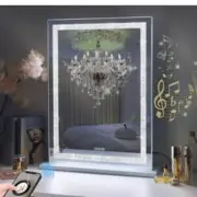 FENCHILIN Crystal Hollywood Vanity Mirror with Lights Bluetooth Standing 80CItem