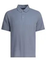 [Vince] Vince-Linen Polo Shirt Polo Shirts Light Blue-Uomo L