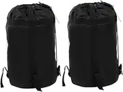 BESPORTBLE Nylon Compression Sack for Quilts 2 Pack for Hiking Camping Backpacking Outdoor Storage Bag