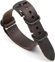 [FSARTVBF] Leather Nato Strap Vintage Watch Band 20mm 22mm 24mm Handmade Strap For Watch Replacement Accessories