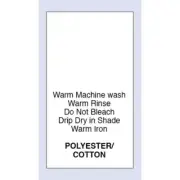 Polyester Cotton Warm Machine Wash Sewing Washing Care Label PRNT0078