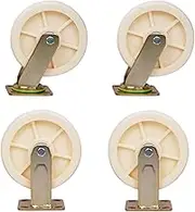 6/8 Inch Heavy Duty Industrial Swivel Castor Trolley Wheels Transport Castors with Brake 4 Piece Set Hardware Aessories Outdoor Type Spin 8 Inch