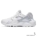 NIKE 女鞋 休閒鞋 武士鞋 HUARACHE RUN GS 襪套 白【運動世界】654275-110[現貨下殺]