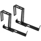 1 Pair Hook Trough Plant Pot Hanging Hooks Rail Balcony Planter Holder9276