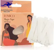 Fashion Body Tape - 30 Clear Double-Sided Skin, Strong, Bra, Clothes Strips - Tr