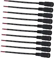 Mipcase 10 PCS Female Power Connector Plug Adapter for CCTV Durable Dc Jack Cable for Systems for Reliable Power Connections